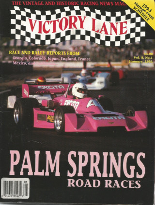 VICTORY LANE 1993 JAN - THE VINTAGE & HISTORIC RACING NEWS MAGAZINE